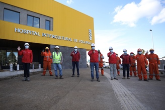 Subsecretario Cristóbal Leturia inspecciona obras del Hospital de Collipulli que presentan un 90% de avance