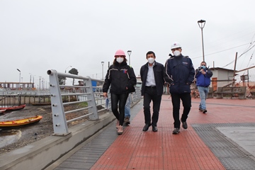 MOP: Obras de mejoramiento del borde costero de Saavedra entran en su etapa final