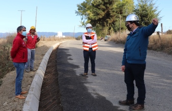 MOP: notable avance presentan obras de pavimentación del camino Los Galpones – Quinque – Comuy