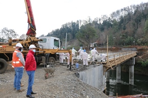 MOP: Notable avance presentan obras de construcción de Puente Villa Cautín y Copín que unirán  las comunas de Lautaro, Victoria y Curacautín