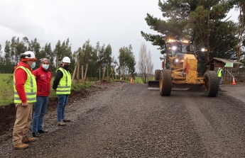 MOP ejecuta trabajos para pavimentar el camino Almagro – Pancul que unirá las comunas de Nueva Imperial y Carahue