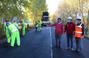 Ministerio de Obras Publicas trabaja en el recapado asfáltico de la Ruta Carahue  – Puerto Saavedra