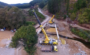 MOP finaliza en septiembre obras de reposición del Puente Muco, en la comuna de Lautaro