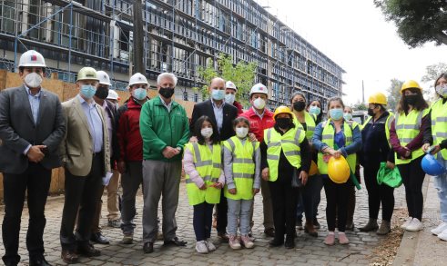 Ministro Alfredo Moreno supervisa construcción del nuevo Liceo Jorge Teillier en Lautaro Región de La Araucanía