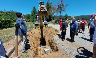 MOP inicia  obras de pavimentación de 6 kilómetros de la Faja Ricci en Gorbea