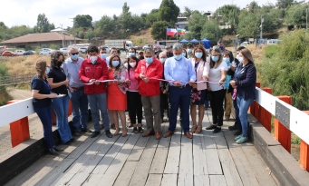 MOP inaugura nuevo puente Tijeral ubicado en la comuna de Renaico provincia de Malleco