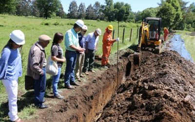 MOP avanza con obras de construcción de Sistema de Agua Potable Rural de Tres Esquinas de Lautaro
