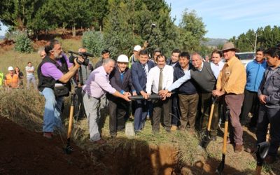 Autoridades de Gobierno instalan la primera piedra de la Ruta Tranapuente – Límite Regional Norte en Carahue