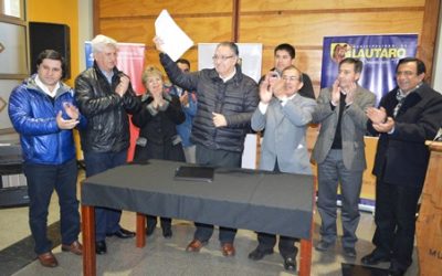 INTENDENTE HUENCHUMILLA FIRMA MENSAJE PARA PAVIMENTACION DEL CAMINO LAUTARO – LA COLONIA