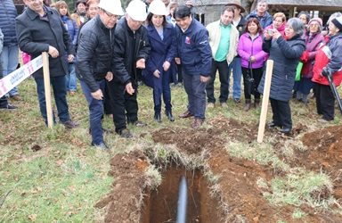 MOP inicia nuevo proyecto de agua potable rural que favorecerá a 812 habitantes del sector Rayenco-Afunalhue, en Villarrica