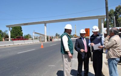MOP instala pasarelas peatonales en doble vía Temuco – Labranza