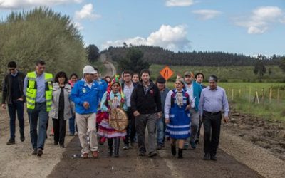 Subsecretario de Obras Públicas, inspecciona pavimentación del camino Lumaco – Los Sauces por Las Rosas