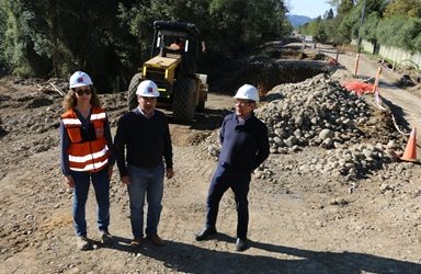 MOP: Positivo avance presentan obras para la pavimentación del camino Chucauco-Schleyer-Vida Nueva en Villarrica