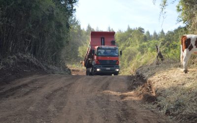 Vialidad refuerza otros 236 Km de caminos de ripio de 11 comunas de Cautín