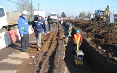 MOP y Aguas Araucanía realizan campaña informativa en torno a las obras de Avenida Recabarren