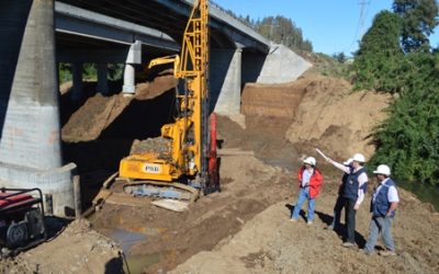 MOP ejecuta trabajos de mejoramiento de Puente Pumalal en acceso norte a Temuco