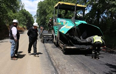 En marzo del 2016 estarían concluidas faenas de pavimentación de la Ruta R-71 Inspector Fernández – Termas de Tolhuaca