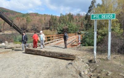 MOP: VIALIDAD PROVINCIAL MALLECO FINALIZÓ OBRAS DE RECONSTRUCCION DE PUENTE DEUCO EN ANGOL