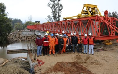 MOP: OBRAS DE PUENTE REHUE EN LOS SAUCES PRESENTAN MAS DEL 50 POR CIENTO DE AVANCE