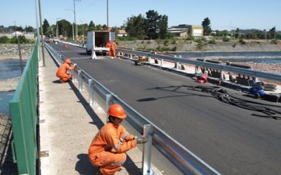 Importante avance presentan obras de mejoramiento del Puente Cautín en Lautaro