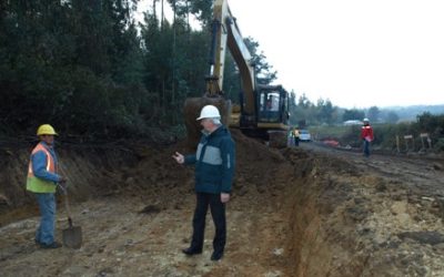Dirección de Vialidad del MOP ejecuta obras para la  pavimentación del camino Hualacura – Los Boldos