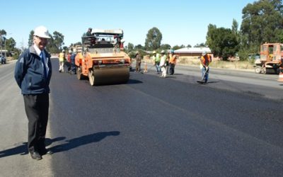 Importante avance registran obras de construcción de Doble Vía Temuco-Labranza