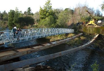 MOP comienza construcción de puente Putue en Villarrica