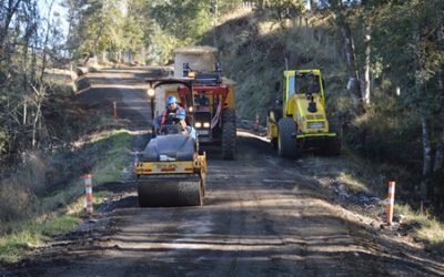 MOP Y GOBIERNO REGIONAL INICIARON OBRAS DE PAVIMENTACION DE LA RUTA  S-689 SEXTA FAJA GORBEA