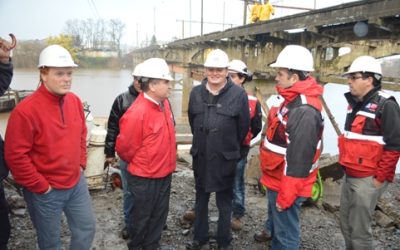 MOP: EN PLENA EJECUCIÓN SE ENCUENTRAN OBRAS DE REPOSICION DE PUENTE PADRE HURTADO, EN NUEVA IMPERIAL