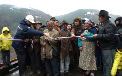 Habitantes de Reigolil, en Curarrehue celebraran Bicentenario con nuevo Puente.