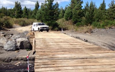 Vialidad finaliza trabajos de reposición de puente Cerduo, destruido por crecida del rio por erupción de Volcán Villarrica