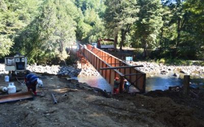 MOP finaliza a fines de marzo obras de nuevo puente Huichahue en la faja 6.000
