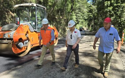 MOP trabaja en la pavimentación del camino de acceso a Colonia Radalco – Rariruca en Curacautín